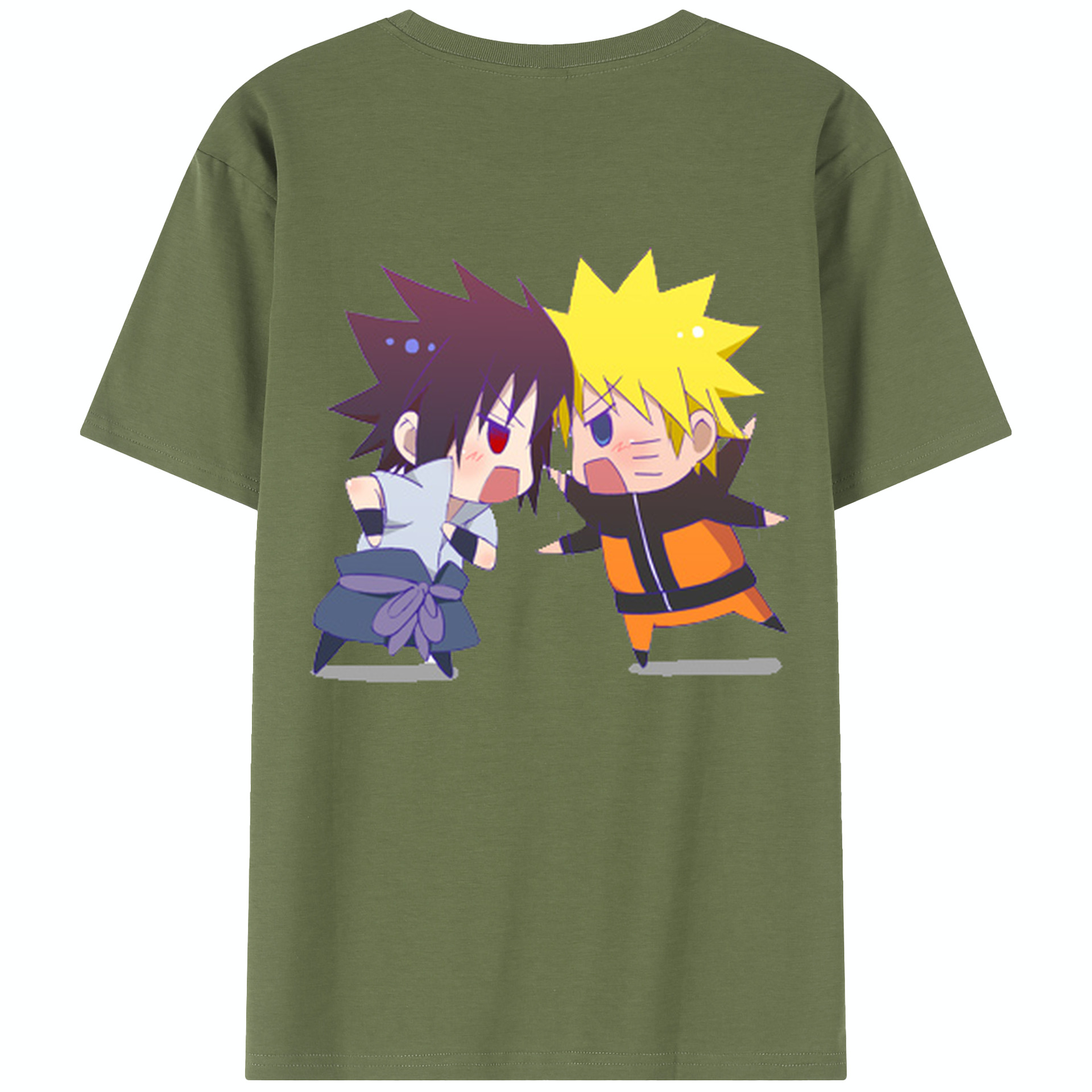 （画像用） NARUTO -ナルト- うずまき ナルト Uzumaki Naruto 綿100％半袖Tシャツ（背面プリント）